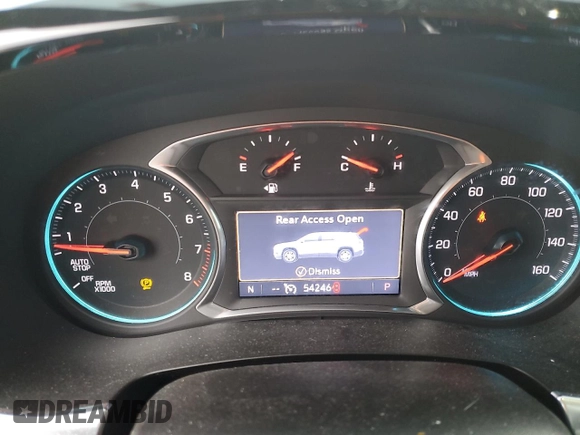 2022 Chevrolet Traverse LT Leather with VIN 1GNERHKW2NJ100475, listed as a Copart auction lot 81515424 with 54,246 mi miles and Salvage Title. Bid and sale history available at carsss.com. Image 9.