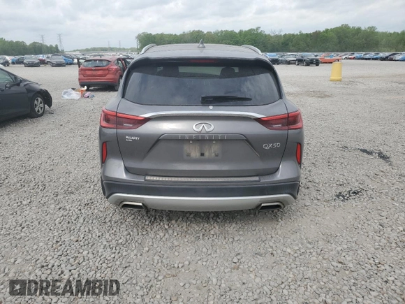 2019 Infiniti QX50 Essential z VIN 3PCAJ5M10KF144752, wystawiony jako Copart lot #53384075 z przebiegiem 89 146 mil mil oraz Szkoda całkowita • Salvage title. Historia ofert i sprzedaży dostępna na DreamBid. Obrazek 6.
