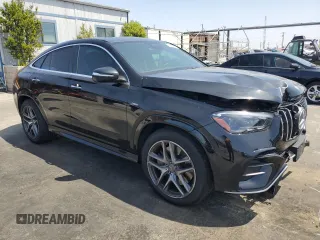 2024 Mercedes-Benz GLE 53 AMG with VIN 4JGFD6BB7RA981902, listed as a Copart auction lot 54250745 with 50,621 mi miles and Salvage title. Bid and sale history available at DreamBid. Image 4.