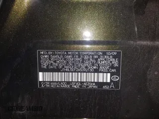 2010 Lexus LS 460 with VIN JTHBL5EF2A5092130, listed as a IAAI auction lot 41881304 with 197,276 mi miles and . Bid and sale history available at DreamBid. Image 9.