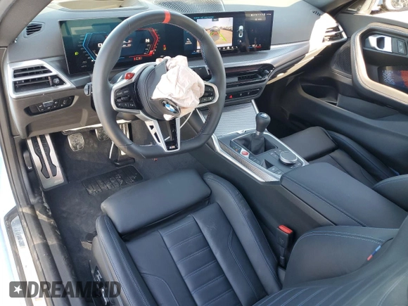 2025 BMW M2 with VIN 3MF23DM06S8E94517, listed as a Copart auction lot 52457585 with 2,748 mi miles and Salvage Title. Bid and sale history available at carsss.com. Image 8.