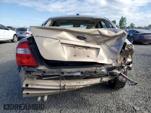 2007 Ford Five Hundred Limited with VIN 1FAHP25177G126360, listed as a Copart auction lot 55829575 with 135,883 mi miles and Salvage title. Bid and sale history available at DreamBid. Image 6.