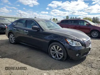 2013 Infiniti M37 with VIN JN1BY1AR0DM605108, listed as a Copart auction lot 75910244 with 94,284 mi miles and Salvage Title. Bid and sale history available at carsss.com. Image 4.