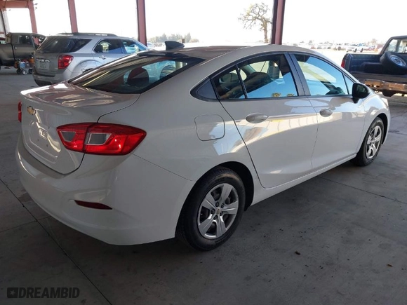 2017 Chevrolet Cruze LS with VIN 1G1BC5SM8H7214257, listed as a IAAI auction lot 41688770 with NaN miles. Bid and sale history available at carsss.com. Image 4.