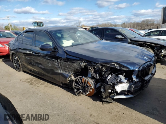 2024 BMW 5 Series 540i xDrive with VIN WBA63FJ0XRCS21259, listed as a Copart auction lot 84706904 with 0 mi miles and Salvage Title. Bid and sale history available at carsss.com. Image 4.