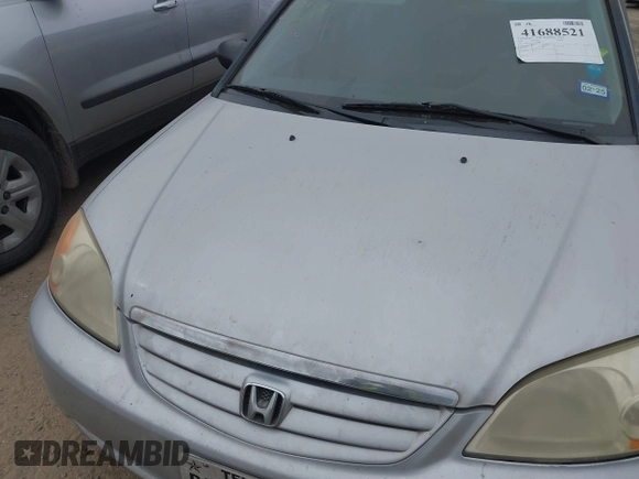 2001 Honda Civic LX with VIN 1HGES15541L052405, listed as a IAAI auction lot 41688521 with 258,315 mi miles. Bid and sale history available at carsss.com. Image 10.