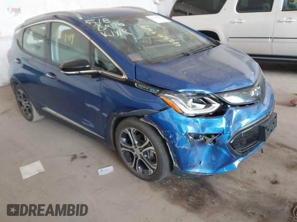 2018 Chevrolet Bolt EV Premier z VIN 1G1FX6S02J4130855, wystawiony jako IAAI lot #42249019 z przebiegiem 38 293 mil mil oraz . Historia ofert i sprzedaży dostępna na DreamBid. Obrazek 1.