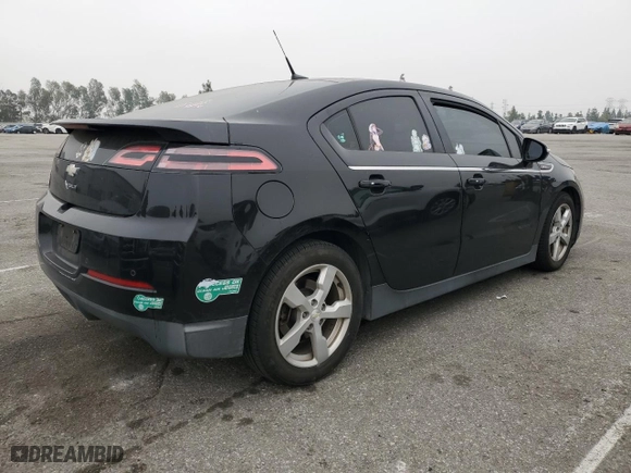 2013 Chevrolet Volt with VIN 1G1RE6E43DU121961, listed as a Copart auction lot 52788625 with 201,505 mi miles and Salvage Title. Bid and sale history available at carsss.com. Image 3.