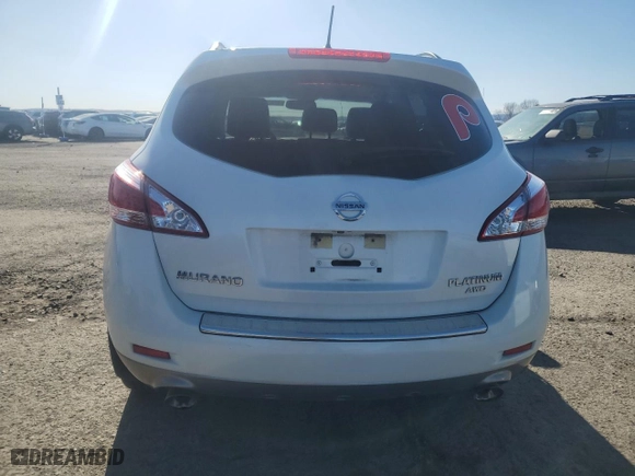 2012 Nissan Murano LE with VIN JN8AZ1MW6CW210025, listed as a Copart auction lot 50890535 with 56,654 mi miles and Salvage Title. Bid and sale history available at carsss.com. Image 6.