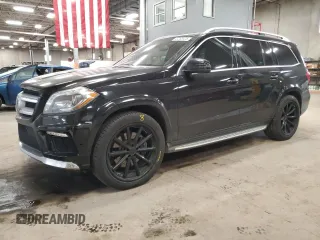 2013 Mercedes-Benz GL-Class GL 550 with VIN 4JGDF7DE1DA120884, listed as a Copart auction lot 47283125 with 120,878 mi miles and Salvage Title. Bid and sale history available at carsss.com. Image 1.