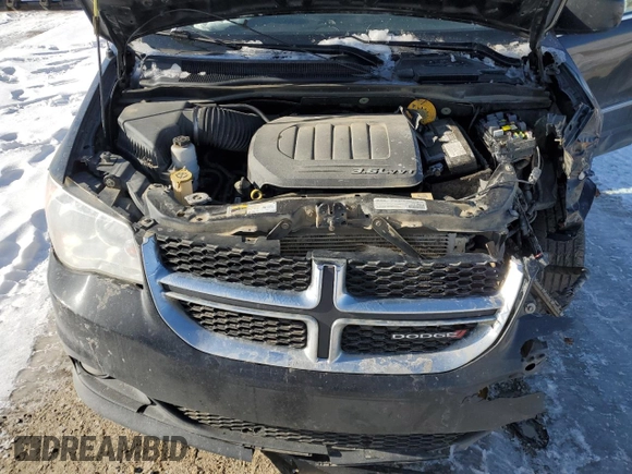 2017 Dodge Grand Caravan Crew Plus with VIN 2C4RDGDG6HR775156, listed as a Copart auction lot 48511115 with 349,435 mi miles and Salvage Title. Bid and sale history available at DreamBid. Image 12.
