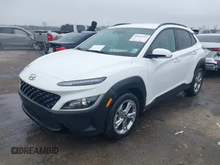 2023 Hyundai Kona SEL with VIN KM8K62AB6PU040648, listed as a IAAI auction lot 41363527 with Not Provided miles and . Bid and sale history available at carsss.com. Image 2.