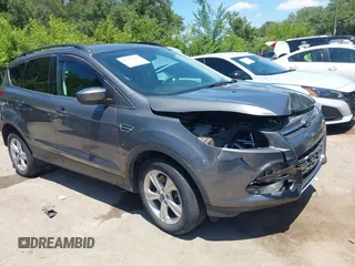 2014 Ford Escape SE z VIN 1FMCU9GX1EUC59908, wystawiony jako IAAI lot #42679604 z przebiegiem 98 786 mil mil oraz . Historia ofert i sprzedaży dostępna na DreamBid. Obrazek 1.