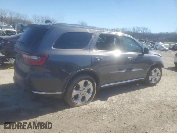 2014 Dodge Durango Limited with VIN 1C4RDHDG8EC305012, listed as a Copart auction lot 46655705 with 159,559 mi miles and Salvage Title. Bid and sale history available at carsss.com. Image 3.