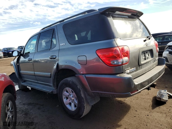 2006 Toyota Sequoia SR5 with VIN 5TDBT44A36S265835, listed as a Copart auction lot 47390225 with 240,775 mi miles and Salvage Title. Bid and sale history available at carsss.com. Image 2.