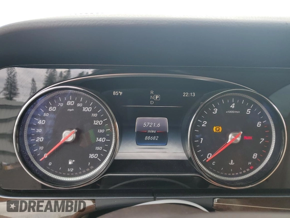 2018 Mercedes-Benz E-Class E 400 with VIN WDD1J6FB7JF018867, listed as a Copart auction lot 48712775 with 88,682 mi miles and Salvage Title. Bid and sale history available at carsss.com. Image 9.