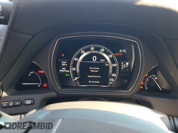 2018 Lexus LS 500 z VIN JTHC51FF7J5003268, wystawiony jako Copart lot #80118784 z przebiegiem 55 076 mil mil oraz Szkoda całkowita • Salvage title. Historia ofert i sprzedaży dostępna na DreamBid. Obrazek 9.