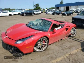 2018 Ferrari 488 z VIN ZFF79ALA0J0235841, wystawiony jako Copart lot #70033674 z przebiegiem Nie podano mil oraz Tytuł czysty. Historia ofert i sprzedaży dostępna na DreamBid. Obrazek 1.
