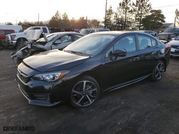2020 Subaru Impreza Sport with VIN 4S3GKAL60L3612118, listed as a Copart auction lot 86331004 with 52,783 mi miles and Salvage Title. Bid and sale history available at carsss.com. Image 1.
