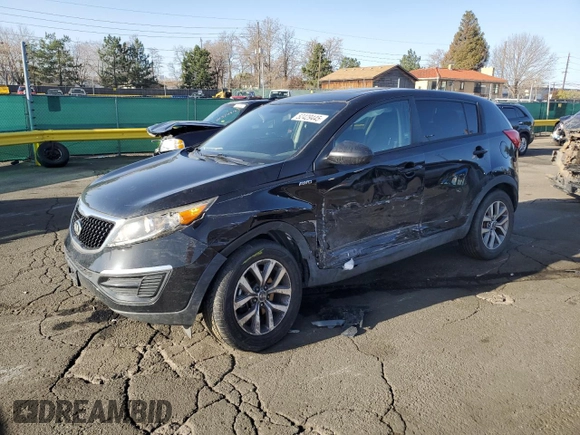 2015 Kia Sportage LX with VIN KNDPBCAC8F7764830, listed as a Copart auction lot 52429445 with 108,807 mi miles and Salvage Title. Bid and sale history available at DreamBid. Image 1.