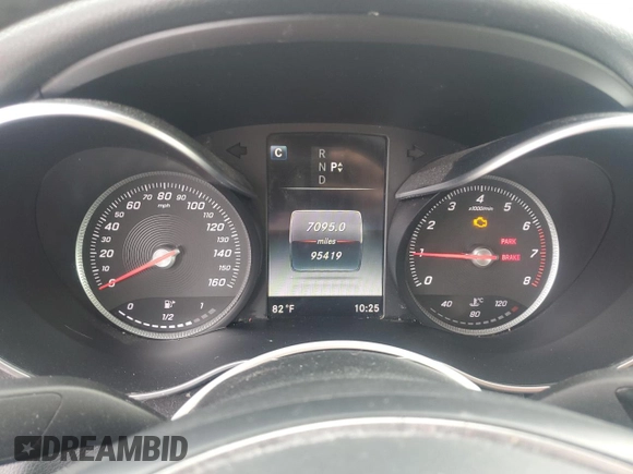 2016 Mercedes-Benz C 300 Luxury with VIN 55SWF4KB3GU099132, listed as a Copart auction lot 51947025 with 95,419 mi miles and Salvage Title. Bid and sale history available at carsss.com. Image 9.
