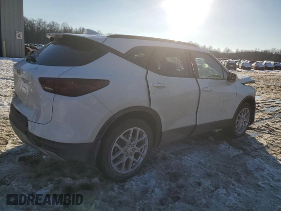2023 Chevrolet Blazer LT with VIN 3GNKBJRS3PS101492, listed as a Copart auction lot 88946285 with 9,918 mi miles and Salvage title. Bid and sale history available at DreamBid. Image 3.