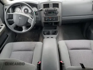 2007 Dodge Dakota SLT with VIN 1D7HE48K27S121781, listed as a Copart auction lot 43204335 with 157,654 mi miles and Salvage Title. Bid and sale history available at DreamBid. Image 8.