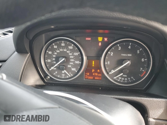 2015 BMW X1 sDrive28i with VIN WBAVM1C58FVZ93621, listed as a Copart auction lot 49897325 with 72,884 mi miles and Salvage Title. Bid and sale history available at carsss.com. Image 9.