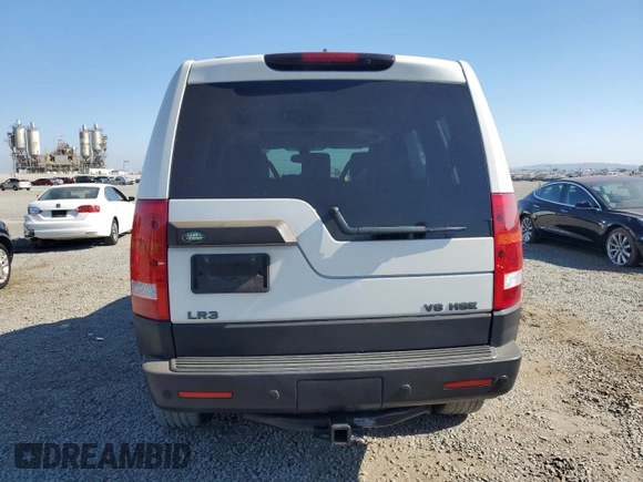 2006 Land Rover LR3 HSE with VIN SALAG25496A381575, listed as a Copart auction lot 63529735 with 154,930 mi miles and Salvage title. Bid and sale history available at DreamBid. Image 6.