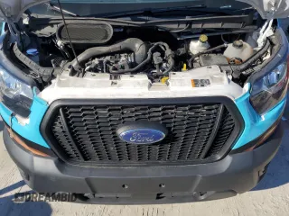 2021 Ford Transit Cargo with VIN 1FTBR1C84MKA86168, listed as a Copart auction lot 49556215 with 75,151 mi miles and Salvage Title. Bid and sale history available at DreamBid. Image 12.