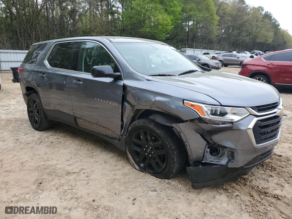 2020 Chevrolet Traverse LS with VIN 1GNERFKW8LJ153490, listed as a Copart auction lot 51368555 with 112,173 mi miles and Salvage Title. Bid and sale history available at carsss.com. Image 4.