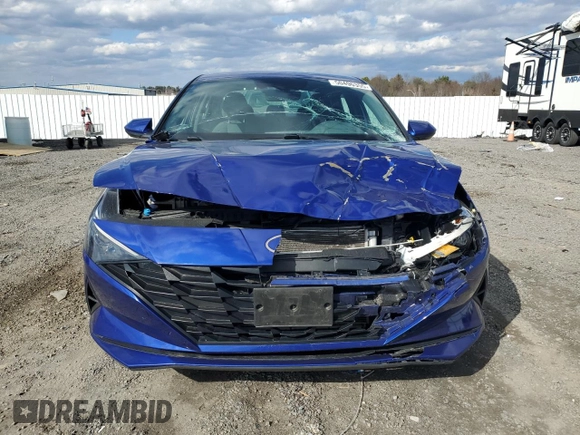 2022 Hyundai Elantra SEL with VIN KMHLM4AG8NU312972, listed as a Copart auction lot 50496355 with 31,042 mi miles and Salvage Title. Bid and sale history available at DreamBid. Image 5.