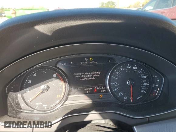 2020 Audi Q5 Premium with VIN WA1ANAFY9L2085142, listed as a Copart auction lot 50261515 with 38,477 mi miles and Salvage Title. Bid and sale history available at carsss.com. Image 9.