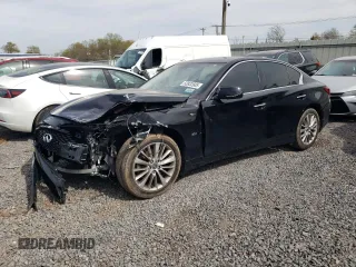 2019 Infiniti Q50 Luxe с VIN JN1EV7AR9KM555279, выставлен на аукционе Copart как лот 53832605 с пробегом 96 415 миль миль и Списание • Salvage title. История ставок и продаж доступна на DreamBid. Изображение 1.