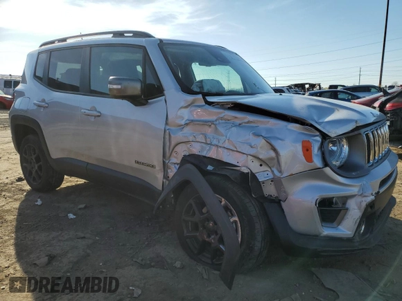 2021 Jeep Renegade Limited with VIN ZACNJDD14MPN35567, listed as a Copart auction lot 53393075 with 23,708 mi miles and Non repairable. Bid and sale history available at DreamBid. Image 4.