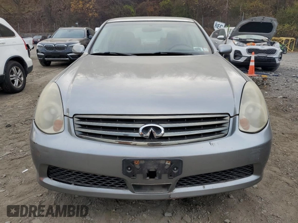 2006 Infiniti G35 with VIN JNKCV51F86M617306, listed as a Copart auction lot 78437824 with 121,759 mi miles and Clean Title. Bid and sale history available at DreamBid. Image 5.