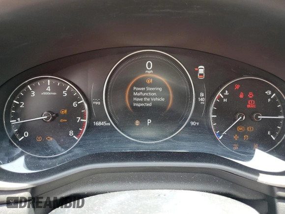 2024 Mazda 3 S Select Sport with VIN 3MZBPABM8RM434474, listed as a Copart auction lot 61492515 with 16,845 mi miles and Salvage title. Bid and sale history available at DreamBid. Image 9.