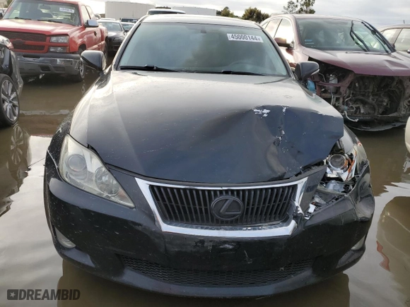 2009 Lexus IS 350 with VIN JTHBE262392017177, listed as a Copart auction lot 45000144 with 158,604 mi miles and Non Repairable. Bid and sale history available at carsss.com. Image 5.
