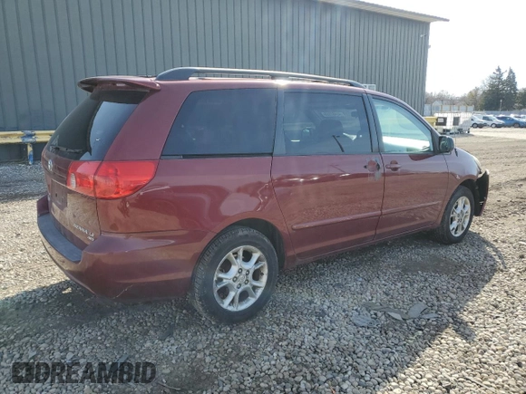 2006 Toyota Sienna LE with VIN 5TDBA23C76S061682, listed as a Copart auction lot 48482965 with 186,204 mi miles and Clean Title. Bid and sale history available at carsss.com. Image 3.