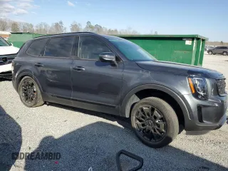 2022 Kia Telluride EX with VIN 5XYP3DHC3NG297116, listed as a Copart auction lot 55829925 with 39,642 mi miles and Salvage Title. Bid and sale history available at carsss.com. Image 4.