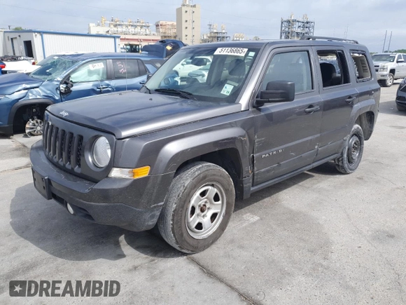 2017 Jeep Patriot Sport with VIN 1C4NJPBA0HD149840, listed as a Copart auction lot 51136865 with 183,897 mi miles and Salvage Title. Bid and sale history available at carsss.com. Image 1.