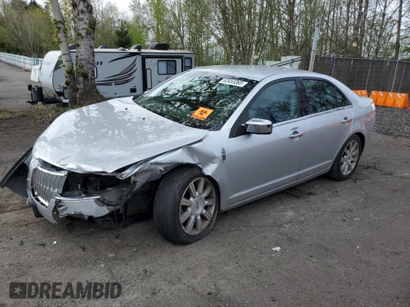 2012 Lincoln MKZ with VIN 3LNHL2GC6CR821495, listed as a Copart auction lot 55954055 with 117,022 mi miles and Salvage title. Bid and sale history available at DreamBid. Image 1.