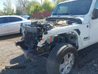 2022 Jeep Wrangler Unlimited Sport S with VIN 1C4HJXDG5NW254016, listed as a IAAI auction lot 42214730 with 42,003 mi miles and . Bid and sale history available at DreamBid. Image 6.