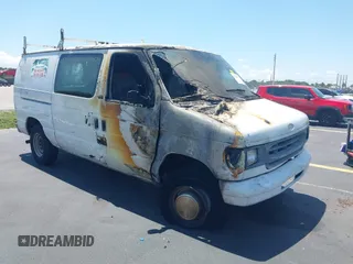 2001 Ford Econoline Cargo z VIN 1FTNE24L21HA90858, wystawiony jako IAAI lot #42324032 z przebiegiem Nie podano mil oraz . Historia ofert i sprzedaży dostępna na DreamBid. Obrazek 1.