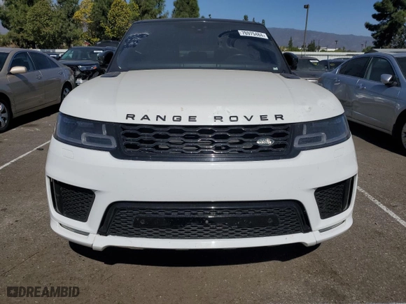 2018 Land Rover Range Rover Sport Autobiography with VIN SALWV2RE2JA807629, listed as a Copart auction lot 76975484 with 0 mi miles and Salvage Title. Bid and sale history available at carsss.com. Image 5.