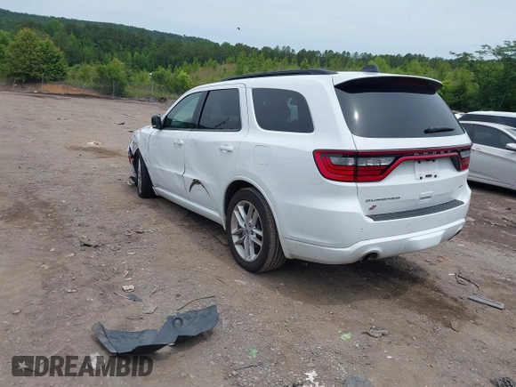 2024 Dodge Durango GT Plus z VIN 1C4RDJDG3RC237862, wystawiony jako IAAI lot #42215978 z przebiegiem 28 392 mil mil oraz . Historia ofert i sprzedaży dostępna na DreamBid. Obrazek 3.