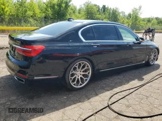 2019 BMW 7 Series 740i z VIN WBA7E2C52KB217833, wystawiony jako Copart lot #64283685 z przebiegiem 162 456 mil mil oraz Czysty tytuł • Clean title. Historia ofert i sprzedaży dostępna na DreamBid. Obrazek 3.