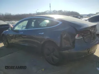 2020 Tesla Model 3 Standard Range Plus with VIN 5YJ3E1EA2LF658205, listed as a Copart auction lot 42481975 with 55,303 mi miles and Salvage Title. Bid and sale history available at DreamBid. Image 2.