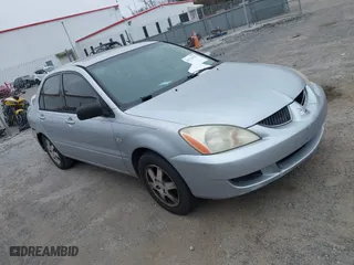2004 Mitsubishi Lancer LS with VIN JA3AJ36E44U020349, listed as a IAAI auction lot 41714325 with 1 mi miles. Bid and sale history available at carsss.com. Image 1.