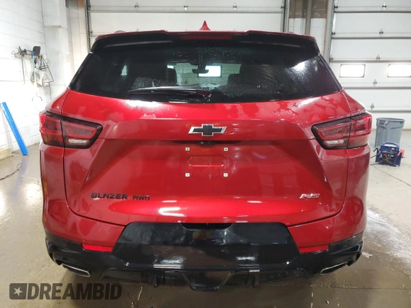 2024 Chevrolet Blazer RS with VIN 3GNKBKRS7RS144872, listed as a Copart auction lot 87925375 with 19,023 mi miles and Salvage title. Bid and sale history available at DreamBid. Image 6.